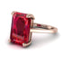 Classic Emerald Cut Ruby Engagement Ring - Jakes No. 11